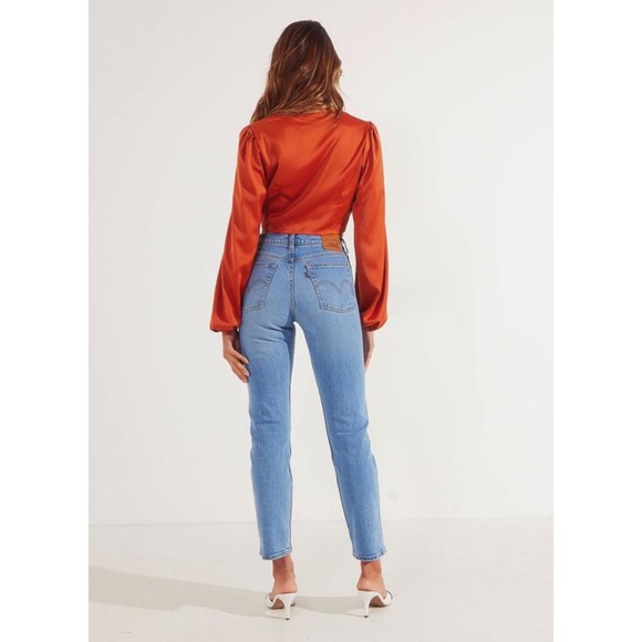 Levi's - Wedgie Fit Straight Jeans - Tango Blue - Picture 15 of 16